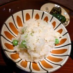 堺町 かもくら - 青豆ごはん