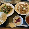 モダンチャイニーズ ムサシ - 料理写真:青椒肉絲と油淋鶏のセット