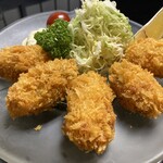 ひら山 - カキフライ　サクサク‼️