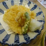 蕎麦 石はら - 本日の白身魚天ぷら