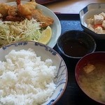 あまき - ミックスフライ定食