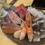 風の盆 - 刺身盛合せ。