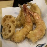 風の盆 - 天ぷら盛合せ。