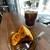 cois espresso club - 料理写真:ブリュレバスチー＆アイスアメリカーノ