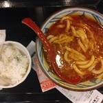 丸亀製麺 - 甘口トマたまカレーうどん並820円(2024.5.14)