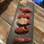 六本木焼肉　Kintan - 肉寿司5種盛り