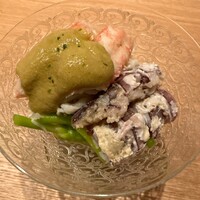 わたなべ - アスパラソバージュ　北海道子持ち蝦蛄　毛蟹