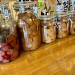 梅干しサワーと日本酒 - 