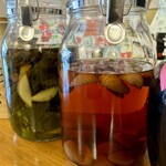 梅干しサワーと日本酒 - 