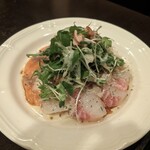 牡蠣と魚介のレストラン クオーレ デルペッシェ - カルパッチョ3種盛り
