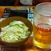 Torikizoku - キャベツ盛・メガビール