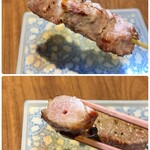 Aburi Shimizu - ◯豚ヒレ¥360
                      …塩焼きですがバターの香りが食欲をそそります♡
                      ヒレ肉は柔らかく、肉の旨味がガツンと！
                      コレは…上州豚肉の旨味を
                      シンプルに味わうことができる一串ですね(^^)