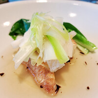 Florilege - 白子筍　うるい　レモンコンフィ　かんぴょう　出汁ベースのソース