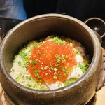 炭火割烹 麻布龍土町 - 鮭といくらの土鍋ごはん