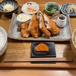 土鍋めし ひなた - アジフライ定食1,650円