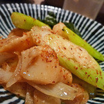 意気な寿し処阿部 - つぶ貝のガーリックバター炒め