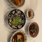 中國菜 奈良町 枸杞 - 前菜（鯛、たこ、よだれ鶏）