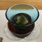 都路本 - 地元で採れたアスパラを使った前菜