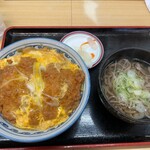 Sushiben - カツ丼セット(そば)980円税込