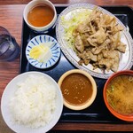 Uchuuken Shokudou - 豚バラ定食