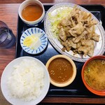 宇宙軒食堂 - 豚バラ定食