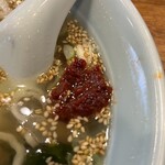 丸信ラーメン 駅前店 - 【マイルド(小辛)】味変辛味噌