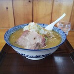 白河手打らーめん　うさぎ - 　　「味噌」の大盛り！チャーシューがデカい！