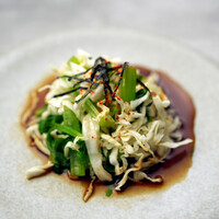 ミニセロリとキャベツの千登勢ポン酢マリネ