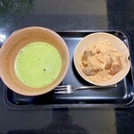 河苑 - 抹茶とわらび餅
