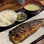 駒沢魚庵 直 - 鯖の塩焼き定食1,050円