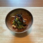 味道広路 - アオリイカの幼体としどけ、くるみ、ひじき、ぜんまい？