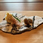 味道広路 - ヒラメ山わさびとおから、茗荷酢漬け、こんにゃく