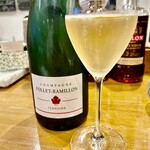 渡辺料理店 - Chanpagne Follet-Ramillon Terroirsをいただきながらメニューを協議　前日から話しているのにまだ揉めてますｗ
