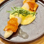 Watanabe Ryouri-mise - ボルドー産の超極太に自家製燻製サーモン　今見ても食べたいｗ