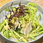 渡辺料理店 - 前菜2 槍烏賊のティエド アスパラソヴァージュ添え