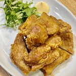 かつぎや - こちらはマストのお摘み排骨　普段はマヨネーズでいただきます