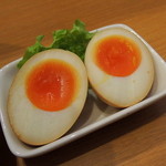 自家製麺 TERRA - 2014年1月19日(日)　TERRA特製スモークエッグ(130円)