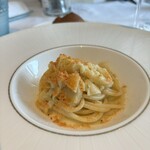 Ristorante Crocifisso - スパゲッティ 魚介ラグーと熊本県産タケノコ　桜エビのアクセント