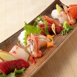 Specially selected sashimi platter of five dishes