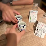 日本酒原価酒蔵 - お猪口で乾杯♪(*^^)o∀*∀o(^^*)♪