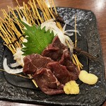 Yamauchi Nojo Toride Higashiguchi Ekimae Ten - Horse Sashimi – It's quite good, but I expect more from horse sashimi.