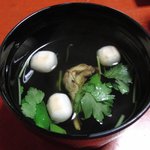 一二三本店 - 肝吸い　大きな肝がごろん