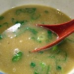 麺や 紡 - 割りスープ入り