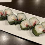 Higono Jinya - 桜納豆の阿蘇高菜巻寿司