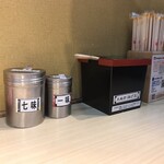 そばの神田東一屋 - コンディメンツ。