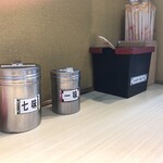 そばの神田東一屋 - コンディメンツ。