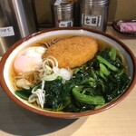 そばの神田東一屋 - アサソバビンボー！　
      朝そば＋コロッケ！