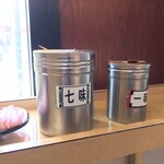 そばの神田東一屋 - コンディメンツ。