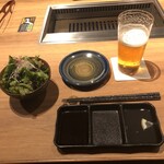 Susukino Yakiniku Kiraku - 乾杯のビールはソラチ