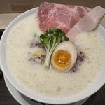 鶏白湯泡ramen たまき - 【2024.5.16(木)】醤油鶏白湯泡ramen（並盛・150g）